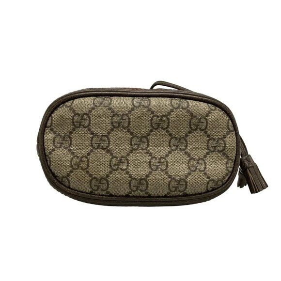 GUCCI Ophidia GG Mini Bucket Bag Ebony Dark Brown PVC Leather bran-808-100125 - Picture 8 of 16